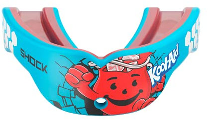 Shock Doctor Gel Max Power Mundschutz, aromatisierter Sport-Mundschutz für Fußball, Lacrosse, Hockey, Basketball, Jugendliche & Erwachsene, Erwachsene, Kool-Aid Tropical