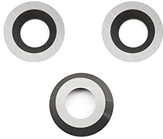 CDBP Plaquette ronde en carbure 8,9mm (R8,9 x 1,85mm) pour Outil de creusage courbe, Pastille ronde en carbure Ci5, 3 pièces