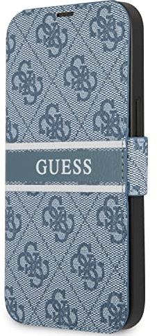 GUESS GUBKP13S4GDBL Book Case 4G Stripe for iPhone 13 Mini Blue