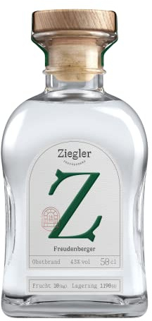 Ziegler Freudenberger Obstbrand 43% (1x 0,5l) - Edler Obstbrand aus regionalen Früchten mit harmonischer Balance