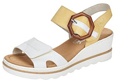 Rieker Womens 67476-69 Kaukasus Wedge Heeled Buckle Sandals 7.5 UK