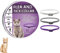 Floh- und Zeckenhalsband für Katzen, antiparasitärer Halsbandschutz für 8 Monate, Einheitsgröße, verstellbar und wasserdicht, 3 Stück