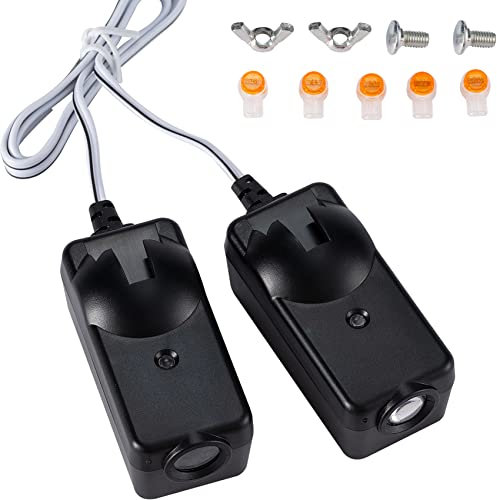 41A5034 Garage Safety Sensor Kit Compatible with Liftmaster Sears Chamberlain Craftsman, Garage Door Openers Parts Replacement(1997-current), 2 Garage Door Sensors (Receiving&Sending),G801CB-P