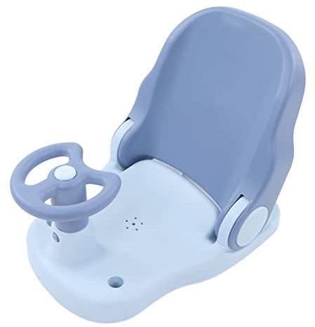 Asiento de Baño para bebé, Silla de Ducha Ajustable para Bañera de bebé para Niños Pequeños con Asiento Estable (azul)