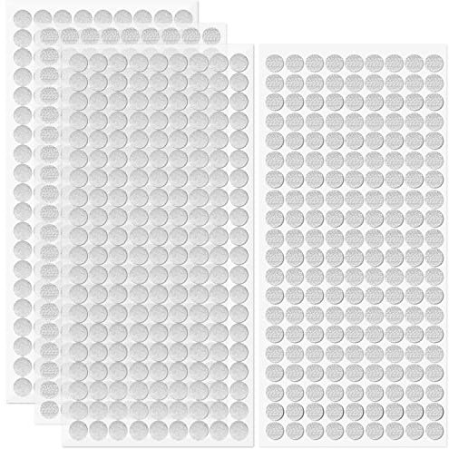 720 Stück Klettpunkte Selbstklebend, 360 Paar 10mm Rund Doppelseitig Klebende Klettverschluss Self Adhesive Klett Klebepunkte Klebe Punkte für Papier, Glas, Keine Spuren, Wasserdichte