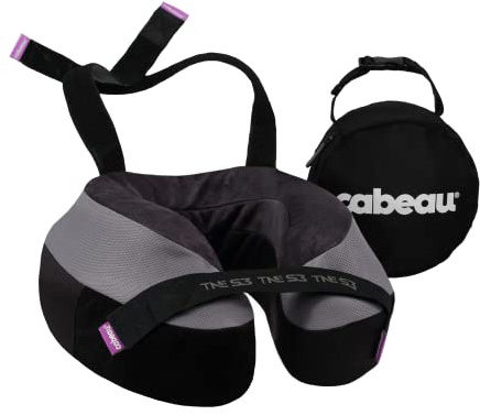 Cabeau The Neck's Evolution S3 - Nackenkissen inkl. Ohrstöpsel 25 cm black/grey-berlin