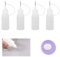 BAOSROY Flacon Pipette,Flacons Plastique,Bouteille De Colle Vide 10ML,Bouteille De Précision,Flacon Souple Aiguille,Bouteille D'aiguille en Plastique,pour Quilling Colle Lubrifiant Peinture (5)