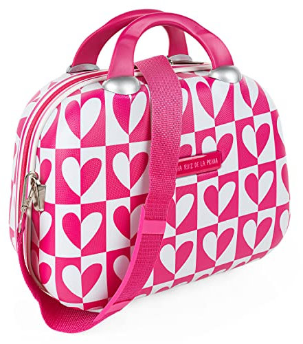 Agatha Ruiz de la Prada - Kosmetikkoffer Hartschale Groß, Beautycase Damen, Trolley & Handgepäck Koffer: Beauty Case Hartschale, Kosmetik Koffer, Kosmetiktasche Groß - Ideal für Reisen!, Fuchsia