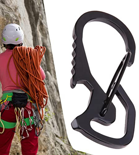 Rianpesn Carabiner Clip - Bottle Opener Locking Climbing Carabiner Clips - Aluminium Climbing Buckle for Hammocks, Camping, Key Chains, Outdoor And Gym Etc, Hiking