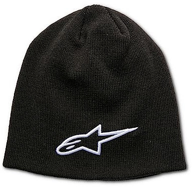 Alpinestars Unisex Ageless 3D Beanie Hat, Schwarz/Weiß, Einheitsgröße