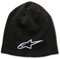 Alpinestars Unisex Ageless 3D Beanie Hat, Schwarz/Weiß, Einheitsgröße