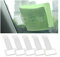 JNNJ 5PCS Parkscheinhalter Clip, Windschutzscheibe Ticket Halter, Transparente Ticket Halterung Auto, Selbstklebend Transparent Parkschein Halter für Parkschein