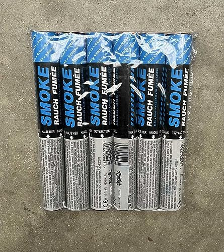 ATOMIK Fumigènes 90 Secondes Pack de 6 Couleur Bleu