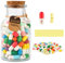 NQEUEPN Capsule Message in a Glass Bottle, Letter Message Capsules Colorful Cute Love Capsules Pill Notes Capsules & Wishing Bottle Gift for Valentines Graduation Birthday Anniversary