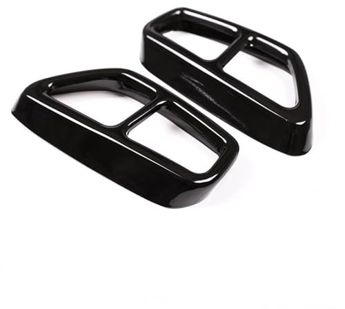 ANram Endrohrabdeckung Auspuffblende Für BMW 5 Series 6 Series GT G30 G38 G32 2018 2019 2020 2021,Schalldämpfer Auspuffrohrabdeckung Trim Car Styling Externes ZubehöR,B-Style B Black