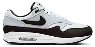 Nike Sportswear - Turnschuhe AIR MAX 1 aus synthetisch, weiß-schwarz-Platin (9.5)