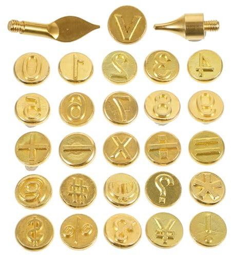 NUOBESTY Brennspitzen Zahlenset Langlebig Vielseitig Für Holz Brandmalerei Diy Gravur Geräte Zubehör Für Kreative Handwerksprojekte