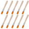Molain 10pcs Kleine Pinsel, Flache Pinsel mit Holzgriff Kleiner Nylon Pinsel, Lackierpinsel für Heimwerker Kunst Dekorieren Aquarell Öl Gouache Holzfarbe Zeichnen sauberer Staub Klebewerkzeuge(1.2cm)