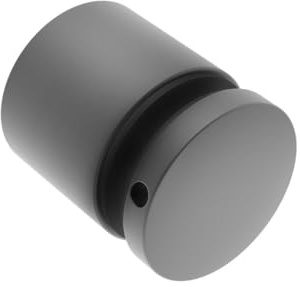 Sellon24® Edelstahl Punkthalter Ø50 Anthrazit V2A 8-17,52 Verbinder Glashalter Halterung für Glas Glasgeländer Klemmhalter rund Gelaender Abstandshalter Glaspunkthalter Flex RAL7016