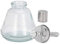 Leere Glas Dispenser 180ml Push Down Lotionspender mit Messskala, Nachfüllbares Touch Pumpspenderflasche für Alkohol, Cleaner Nagellackentferner, Make up Entferner Flüssigkeit