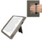 kwmobile Schutzhülle kompatibel mit Pocketbook InkPad Eo/Bigme InkNote Color+ Flip Hülle - Cover mit Handschlaufe - Aufgehende Sonne Grau
