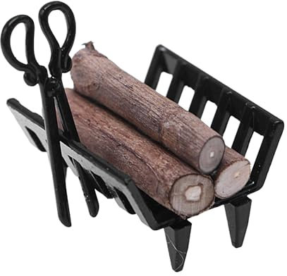 Miniatur-Kaminholzregal | Holzaufbewahrungshalter Dekoration | Kamin-Szenendekoration, Miniatur-Szenen-Requisiten, Küchenzubehör