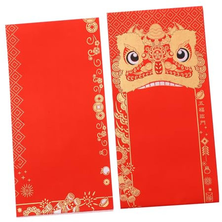 SEWACC 10 Ensembles Papier à Distique Pour Fête Du Printemps Chinois Matériel Pour Distique Papier De Calligraphie Vierge Diy