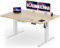 KAIMENG Electric Standing Desk 140 x 80 cm, USB Charging Height-Adjustable Desk witn Headphone Hooks & Sit Stand Reminder, Sit Stand Table & Workstations with Cable Tray,Home Office Desk, Beige