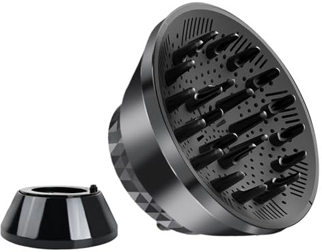 Universal Haar Diffusor, Diffusor föhn, Faltbar Diffusor Föhn Aufsatz, Anpassungsfähig für Schlag Trockner mit Düse 1,65-3,14 Zoll für lockiges, Gewelltes und Natürliches Haar