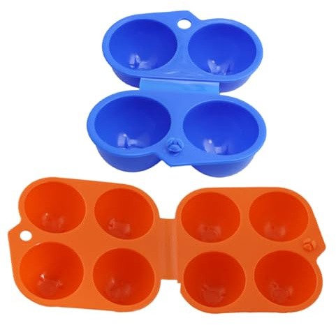 Boîte à Œufs Portable 2 Pièces en Plastique à Fermeture Rapide