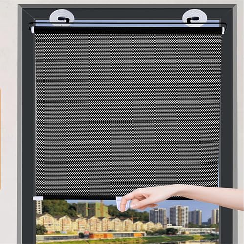 Store occultant à Ventouse - sans perçage - pour fenêtre | Rideau Protection solaire Isolant Thermique- Amovible - Pour chambre/salon/bureau/salle de bain/cuisine/voiture