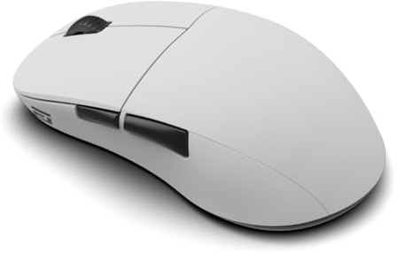 ENDGAME GEAR XM2w 4K v2 Souris de jeu sans fil blanche - Capteur optique 30 K DPI, sondage 4000 Hz, design à griffes pour mains moyennes à grandes, légère (61,5 g)