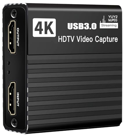 Scheda di acquisizione video 1080p 60fps Dispositivo di acquisizione Adattatore in alluminio 4K per console Display Monitor trasmissione in diretta HDTV Dispositivo video in alluminio