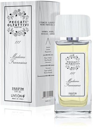 Peccati Olfattivi N°111 Parfum Femme Équivalent à Mademoiselle - Dupe Parfum Féminin Persistant avec 30% d'Essence Pure, Fragrance Similaire à l'Originale Longue Durée et Résistante 100 ml Parfum