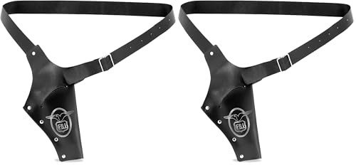 W WIDMANN MILANO Party Fashion 8506F - Pistolenhalter, F.B.I., Polizei, Cop, Fasching, Karneval, Mottoparty (Packung mit 2)
