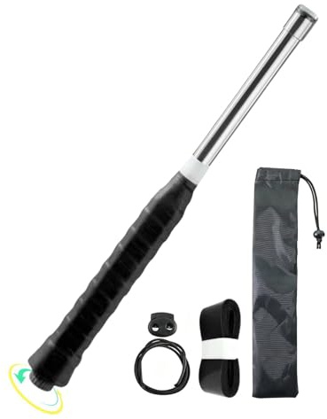 Yidueace Badminton-Trainer | Anti-Rutsch Schwungtool | Verstellbare Intensität Edelstahl Badminton Krafttrainer,Für Kinder Erwachsene Anfänger Außenbereich, Innenbereich, Hinterhof, Zuhause,