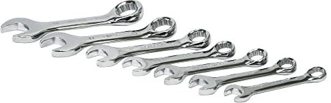 Rolson 46851 7 pc Stubby Combintaion Spanner Set