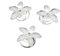 12 Stück Curlies Haarschmuck Blume Strass Perlen Hochzeit Kommunion Braut Taufe