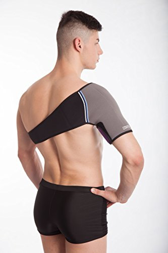 Turmalin Schulterwärmer, Schulterbandage, Schulter-Bandage, Schulter Wärmer (L/XL - rechts)