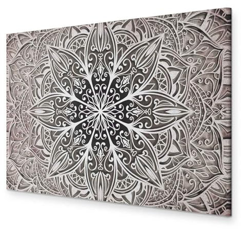 murando - Wandbilder XXL Mandala 120x80 cm 1 tlg - Wand Deko Vlies Leinwand Bilder Groß Wanddeko Wohnzimmer Schlafzimmer Kunstdrucke - Orient Zen Spa f-A-0637-b-c