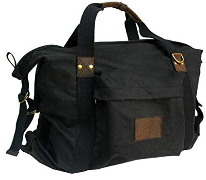 Kakadu Traders Schultertasche- Sporttasche in schwarz | leicht und wasserabweisend mit Reißverschluss