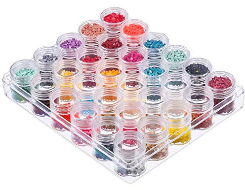 byou Perle Lagerung Behälter, Klar Organizer 30 Stücke Kunststoff Box Mit Deckel in Aufbewahrungsbox für Ringe Ohrringe Halskette Nail Arts