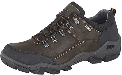 Imac Mens Comfort Shoes Waterproof Lace Shoe Leather - Dark Brown, Mens UK 7 / EU 41