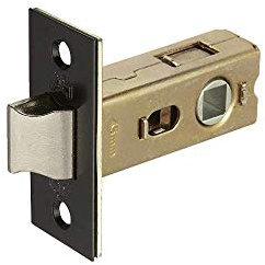 Tubular Latch in Matte Black - 63mm / 45mm Backset