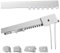 Binario Tenda Soffitto Lineare in Alluminio Bianco Personalizzabile, Completo di Accessori per il Fissaggio, Movimento a Corda, Bastone Tende a Soffitto o Parete (140 CM, MOVIMENTO A CORDA)