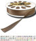Sandras-Bastelladen Schrägband/Einfassband Satin gefalzt 20m x 20mm 942-Braun Grau