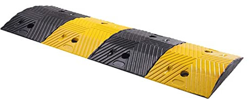 FGYAHOKN 100x35x5cm Bordsteinkanten-Rampe, Rampe Aus Gummi, Bordstein Rampen Schwellenbrücke, Auffahrrampen Türschwellenrampe, Gummi Tragbare Bordsteinrampe