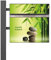 banjado® Standbriefkasten Anthrazit mit Namensschild Innere Ruhe & Zeitungsfach/Briefkasten mit Standfuß in Anthrazit/Postkasten A4 Einwurf inkl. Montagematerial & 2 Schlüsseln