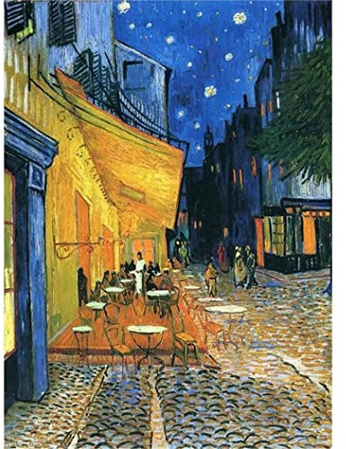 YSCOLOR Diamant Painting Diy 5D Diamant Malerei Kits Van Gogh Cafe Terrace Diamond Art Full Round Drill Arts Leinwandbilder Für Die Wanddekoration 30x40cm
