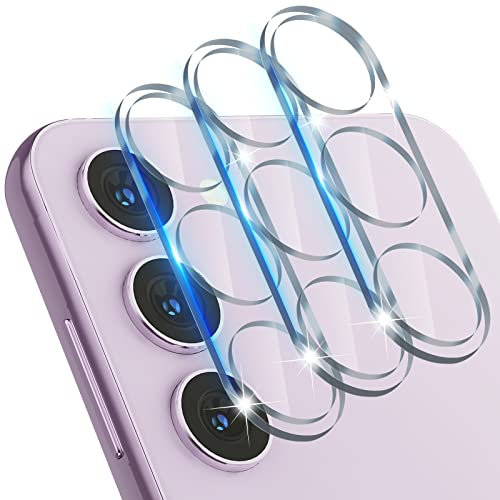 imluckies [3 Pièces Protection Objectif Caméra Arrière pour Samsung Galaxy S24 / S23 / S23 Plus Verre Trempé, 9H Dureté & Ultra HD, Anti-Rayures, Facile à Installer [Pas pour S24+], Transparent